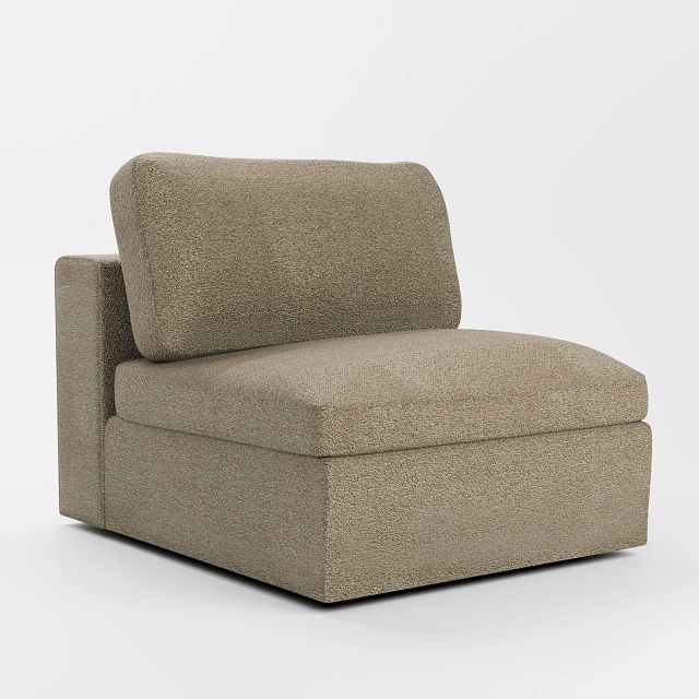 Destin Elite Taupe Fabric Swivel Chair