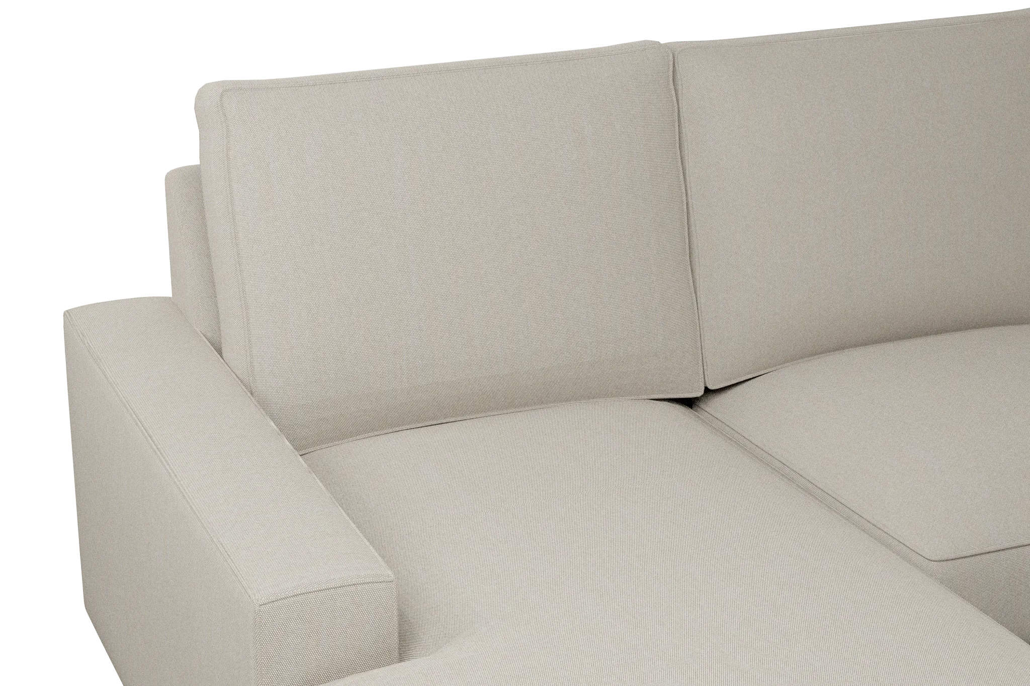 Edgewater Peyton Beige Large Left Chaise Sectional