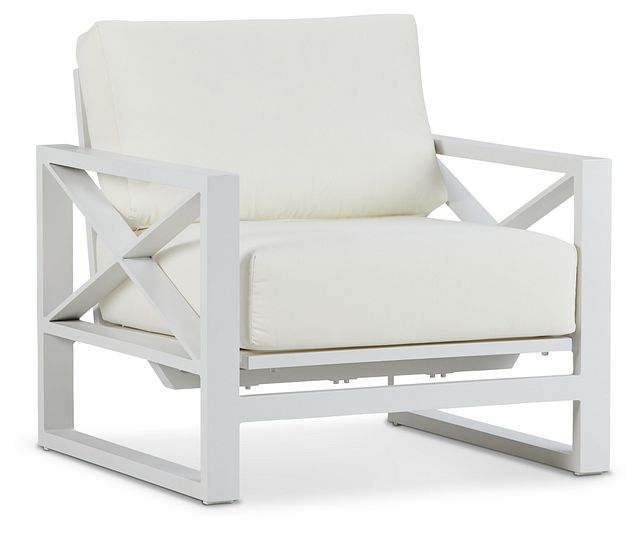 Linear White Rocking Chair (1)