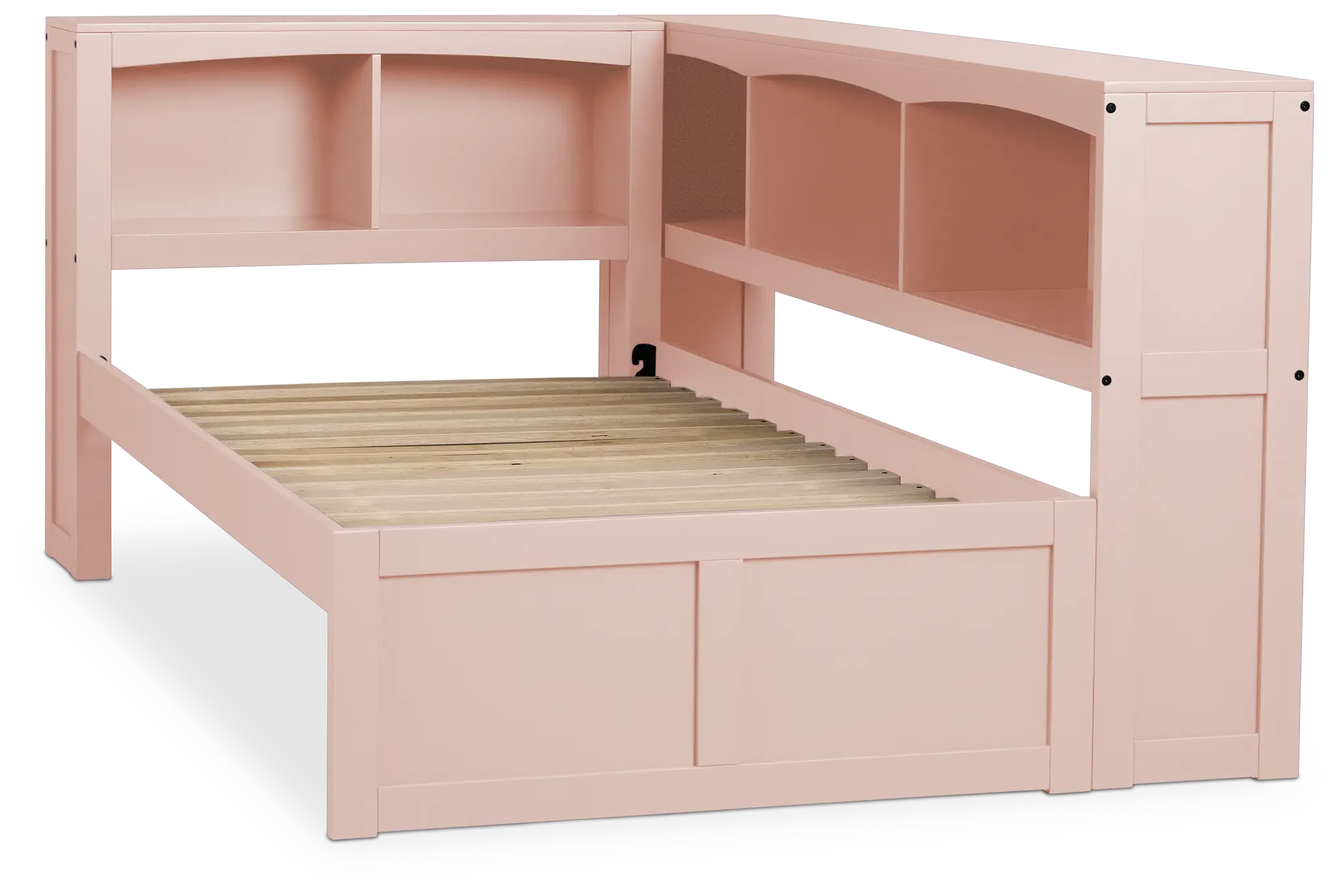 Charleston Pink Corner Bookcase Bed Charleston Pink Corner Bookcase Bed