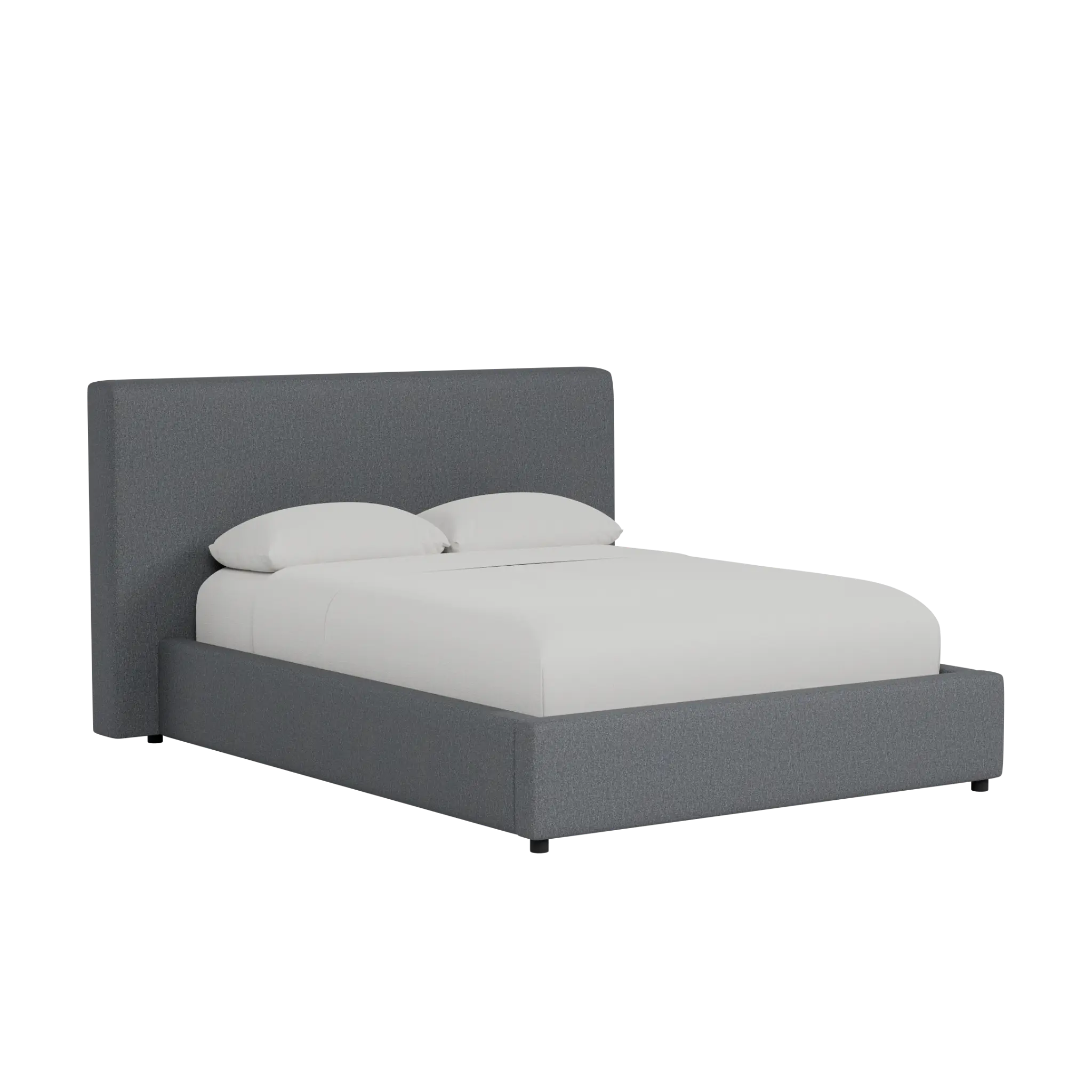 Grayton Delray Dark Gray 44" Upholstered Platform Bed Grayton Delray Dark Gray 44" Upholstered Platform Bed