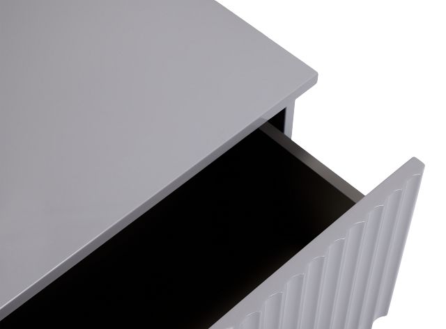 Surge Gray Rectangular End Table