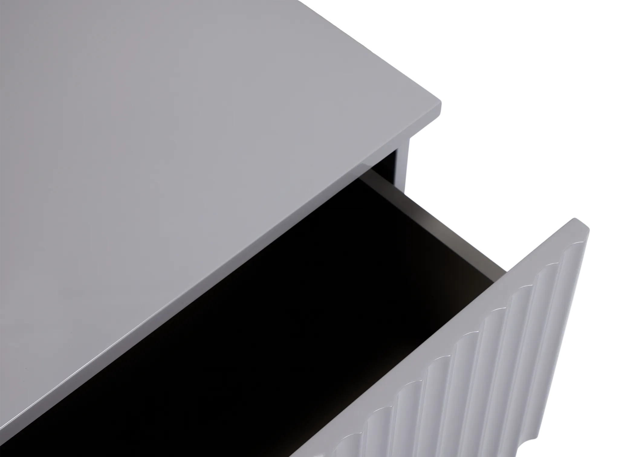 Surge Gray Rectangular End Table