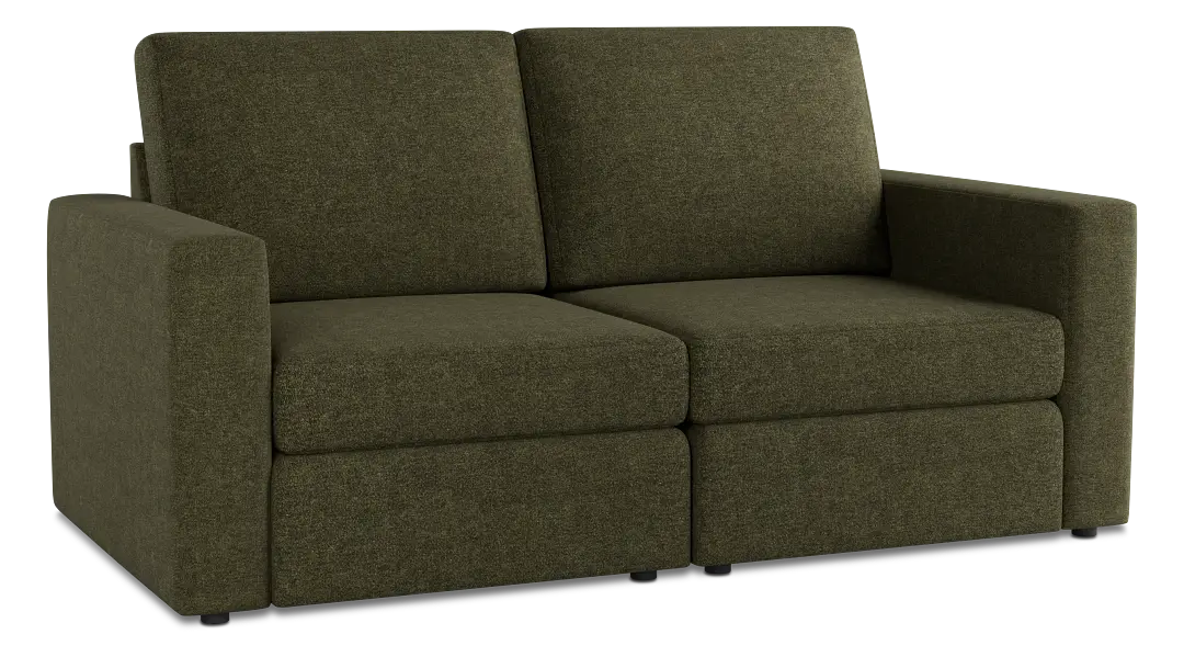 Citymod Green Fabric 2-piece Modular Sofa Citymod Green Fabric 2-piece Modular Sofa