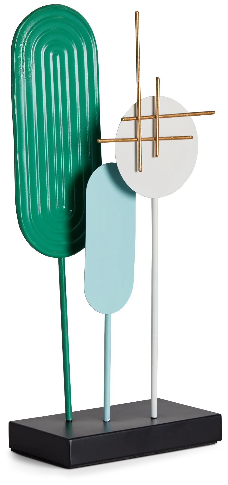 Keystone Multicolored Metal Sculpture Keystone Multicolored Metal Sculpture