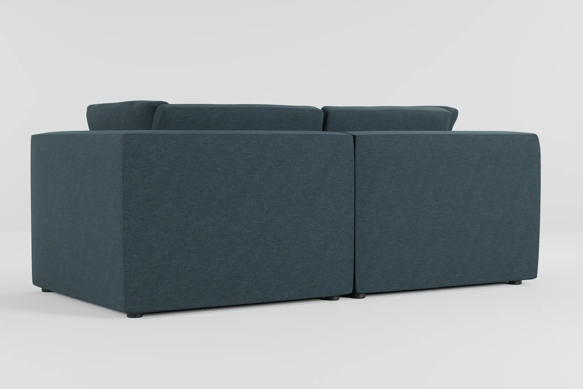 Destin Elevation Dark Blue Fabric 2-piece Modular Sofa Destin Elevation Dark Blue Fabric 2-piece Modular Sofa
