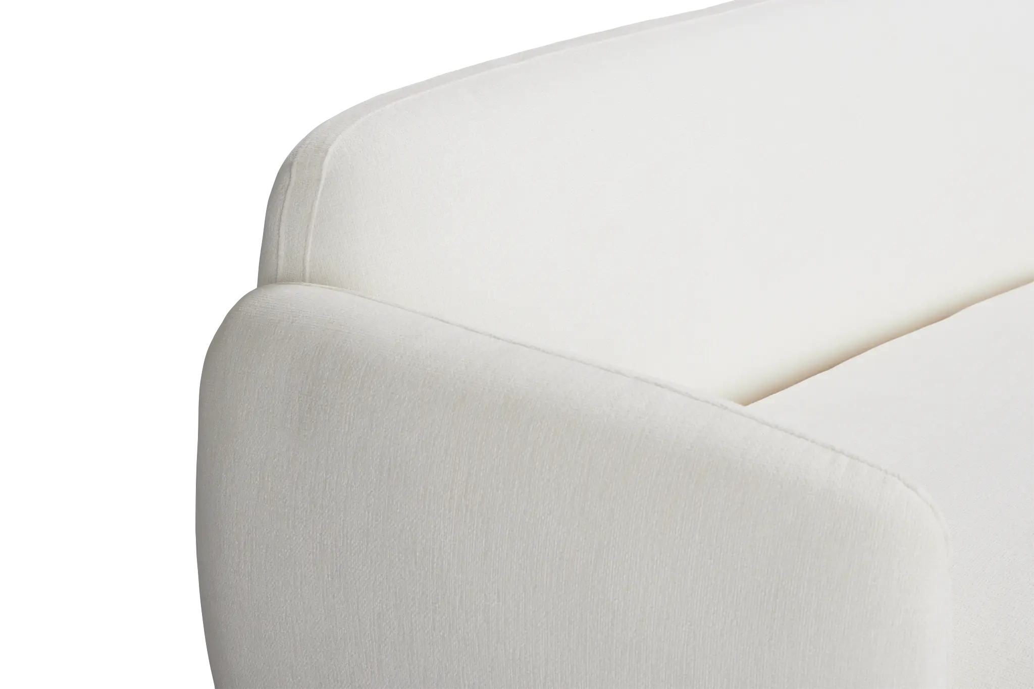 Halsey White Fabric Small Left Cuddler Sectional Halsey White Fabric Small Left Cuddler Sectional