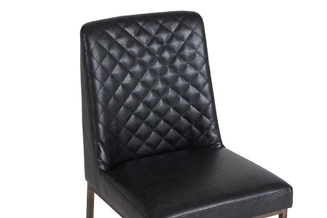 Sierra Black Bonded Ltr Side Chair (7)