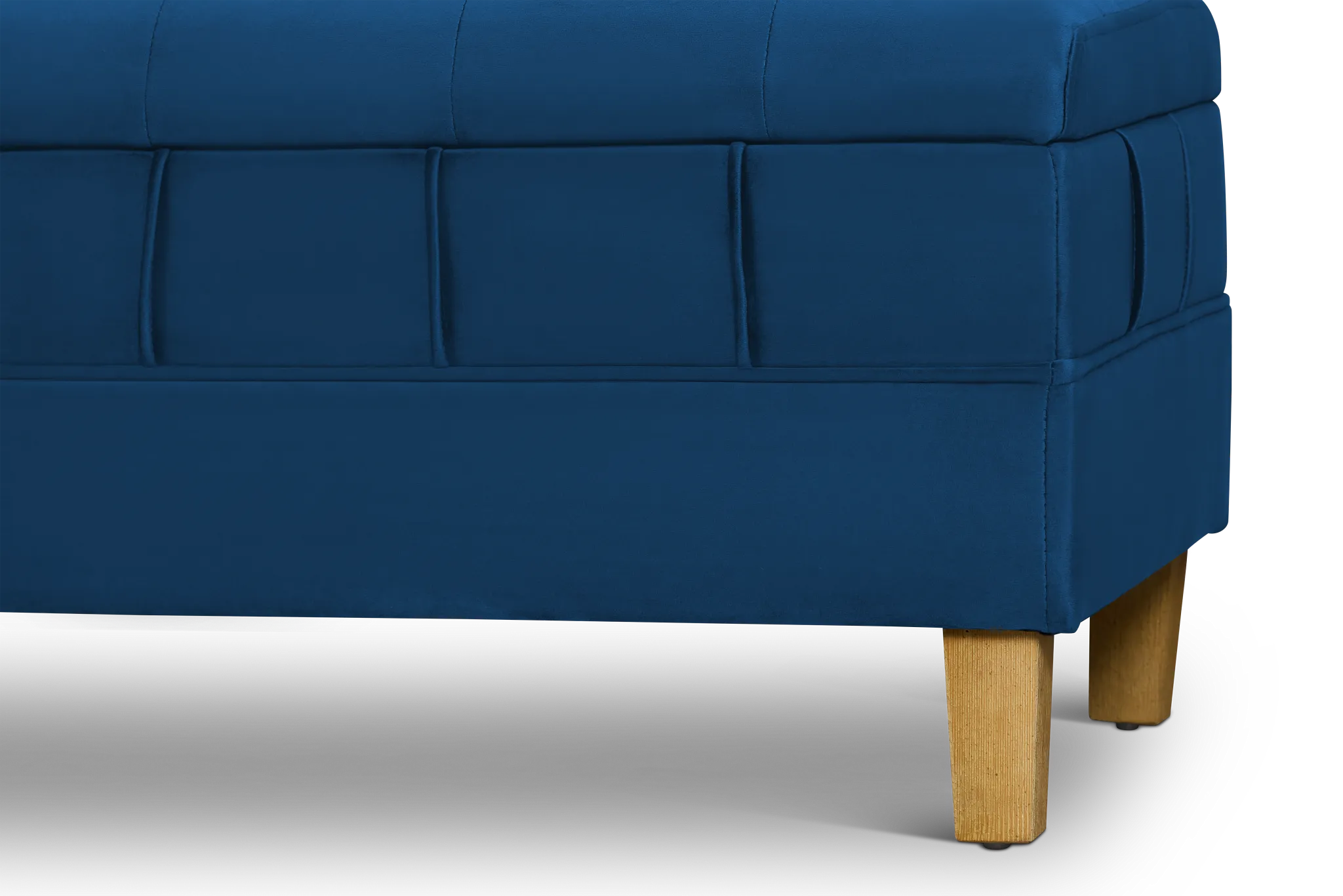 Crosby Blue Storage Bench