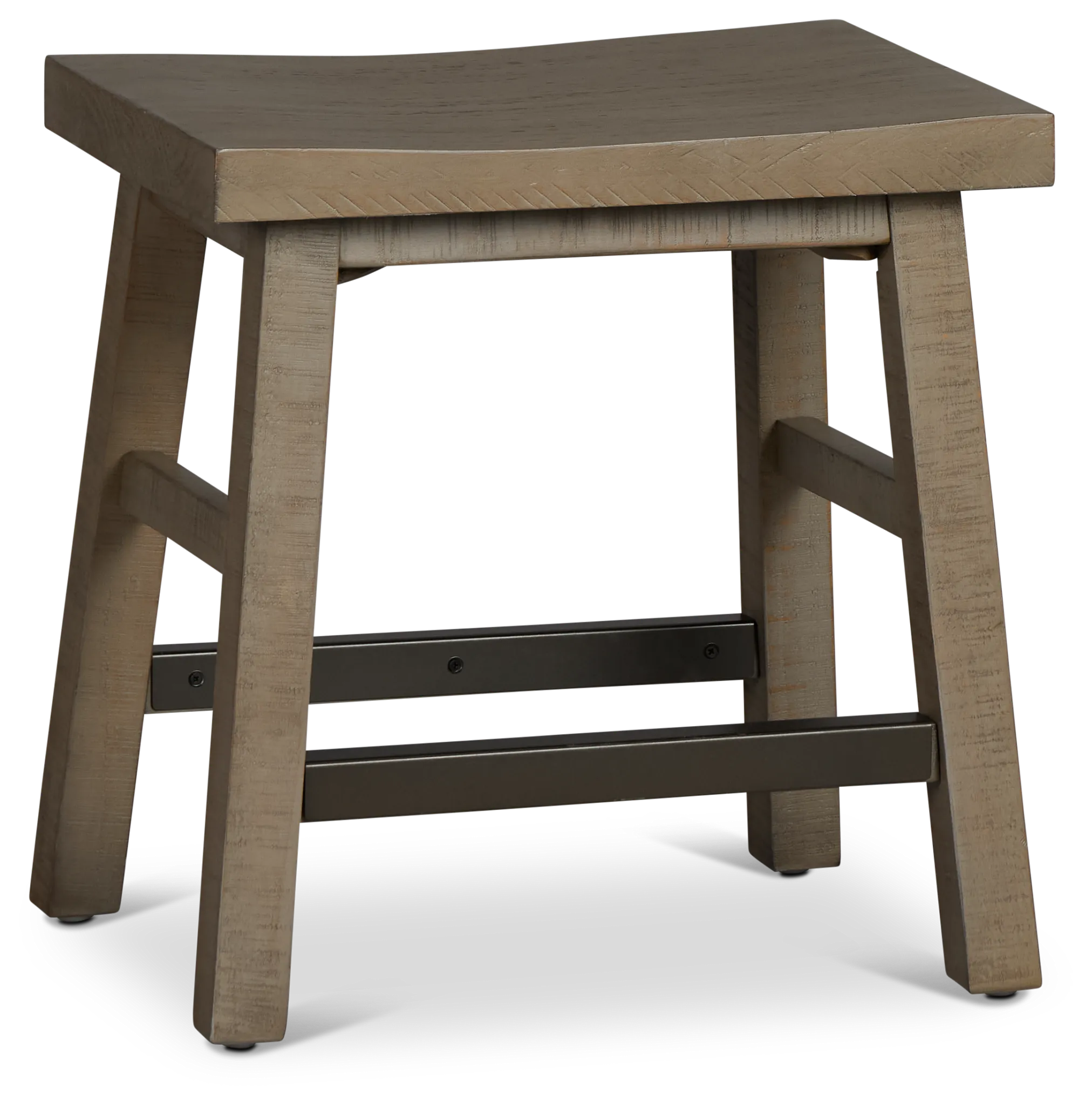 Heron Cove Light Tone Curved Stool