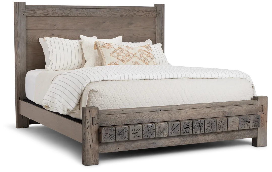 Salt Lake Gray Platform Bed