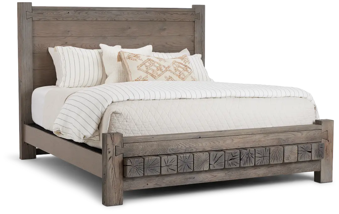 Salt Lake Gray Platform Bed Salt Lake Gray Platform Bed