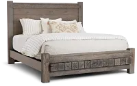 Salt Lake Gray Platform Bed