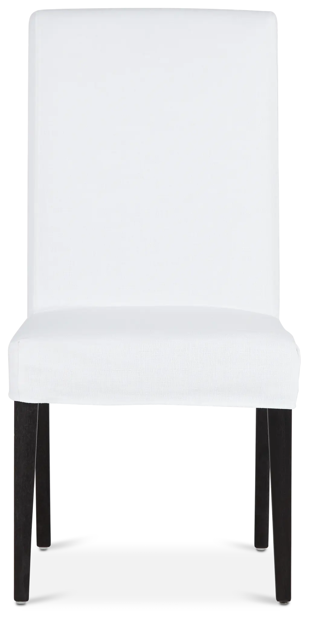 Destination White Short Slipcover Chair With Dark-tone Leg Destination White Short Slipcover Chair With Dark-tone Leg