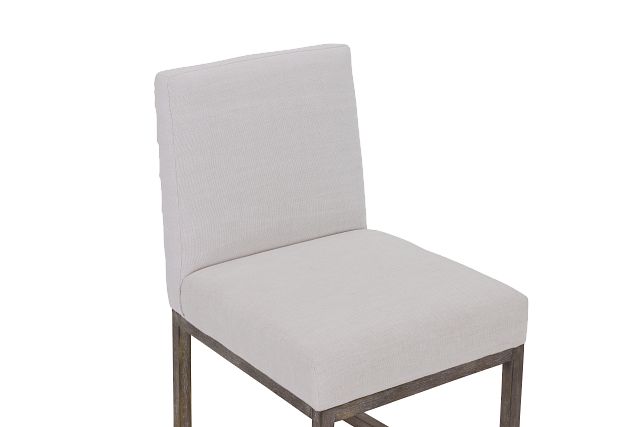 Berlin White Upholstered Side Chair