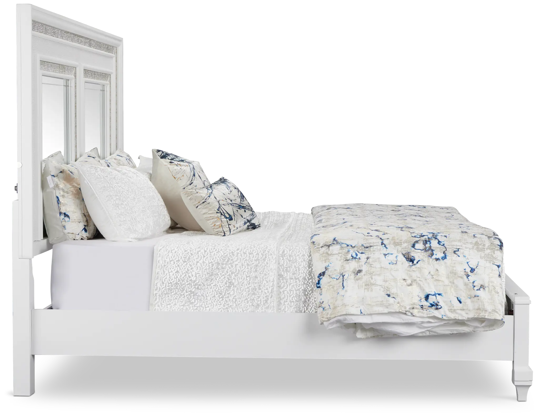 Milan White Panel Bed Milan White Panel Bed