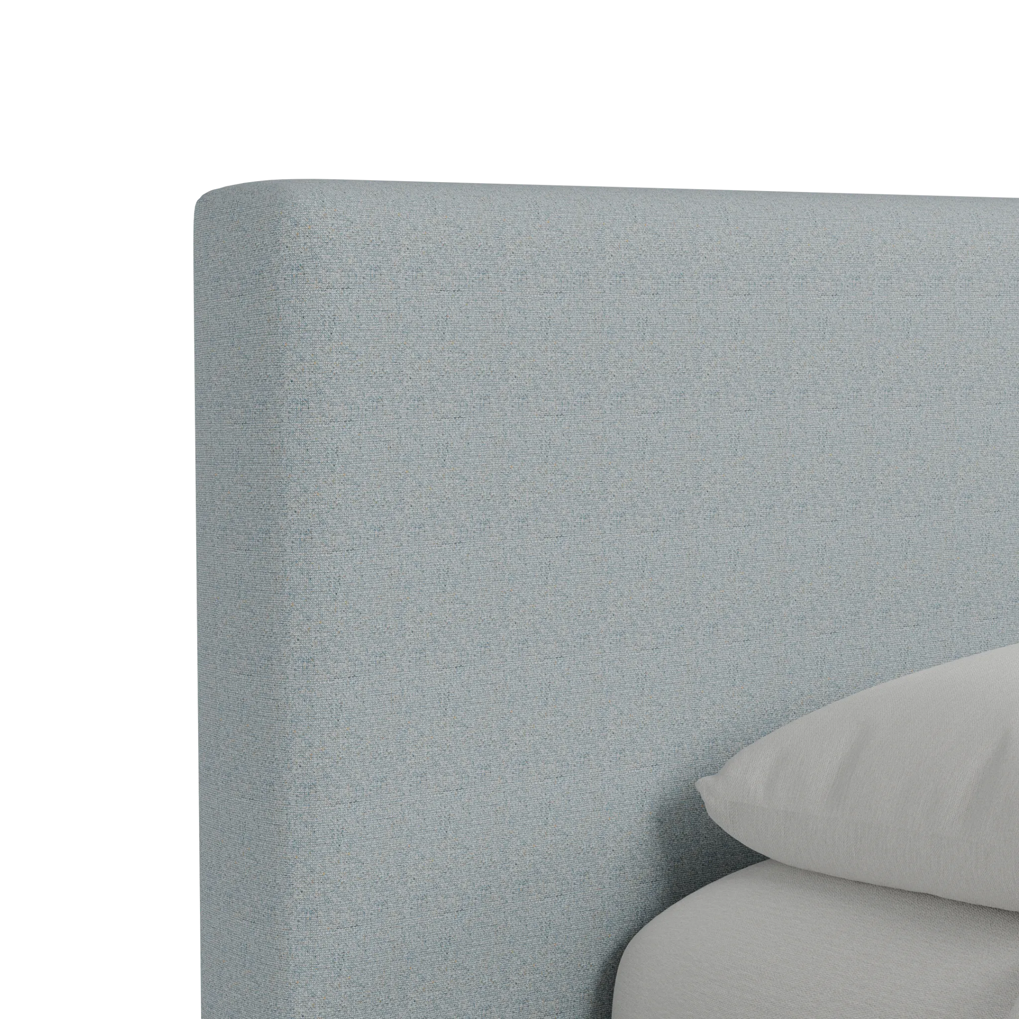 Grayton Natural Beauty Light Blue 44" Upholstered Platform Bed