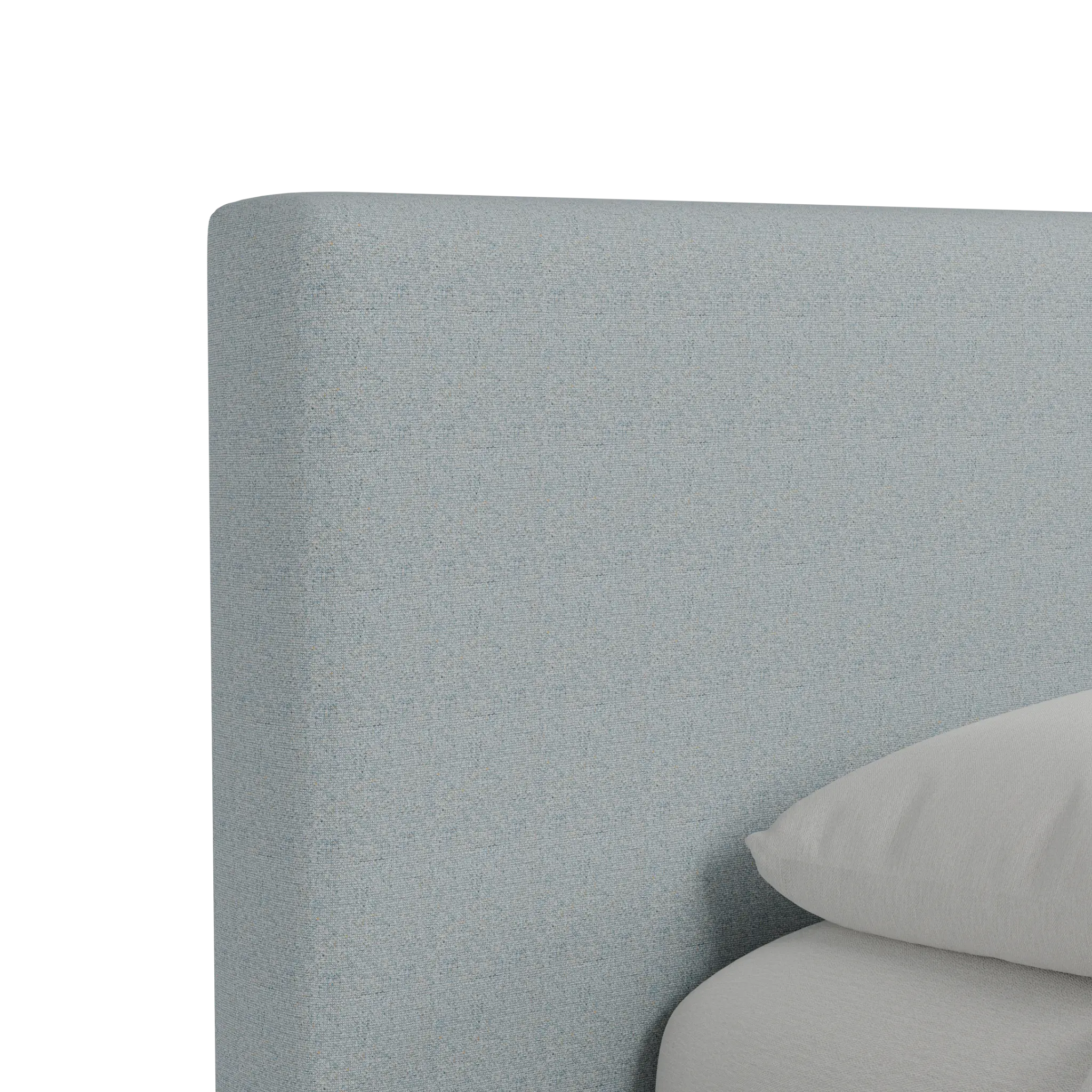Grayton Natural Beauty Light Blue 44" Upholstered Platform Bed Grayton Natural Beauty Light Blue 44" Upholstered Platform Bed