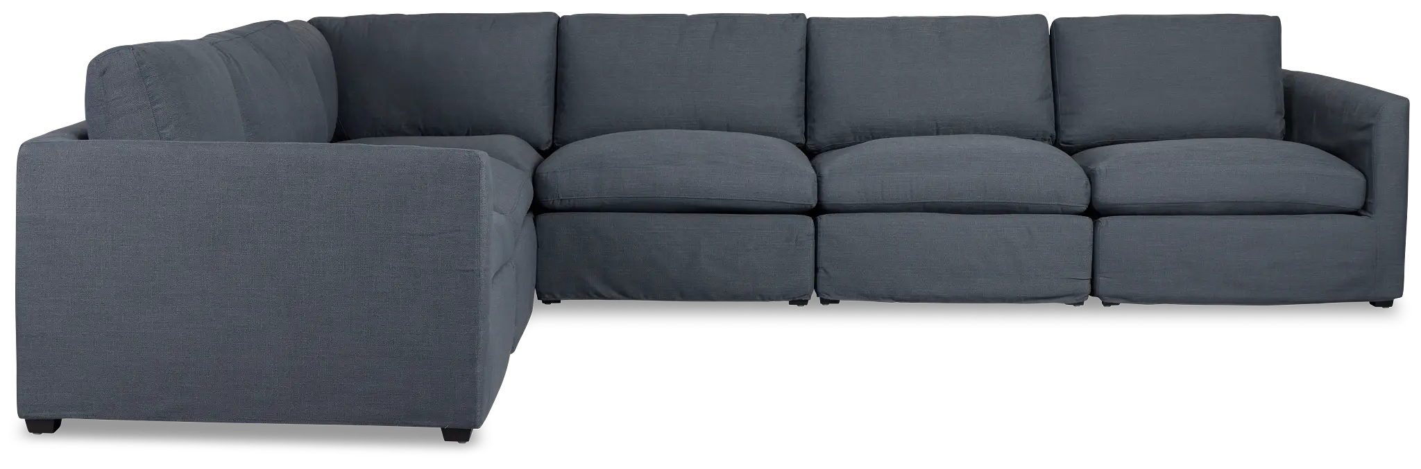 Willow Navy Fabric Large Two-arm Sectional Willow Navy Fabric Large Two-arm Sectional