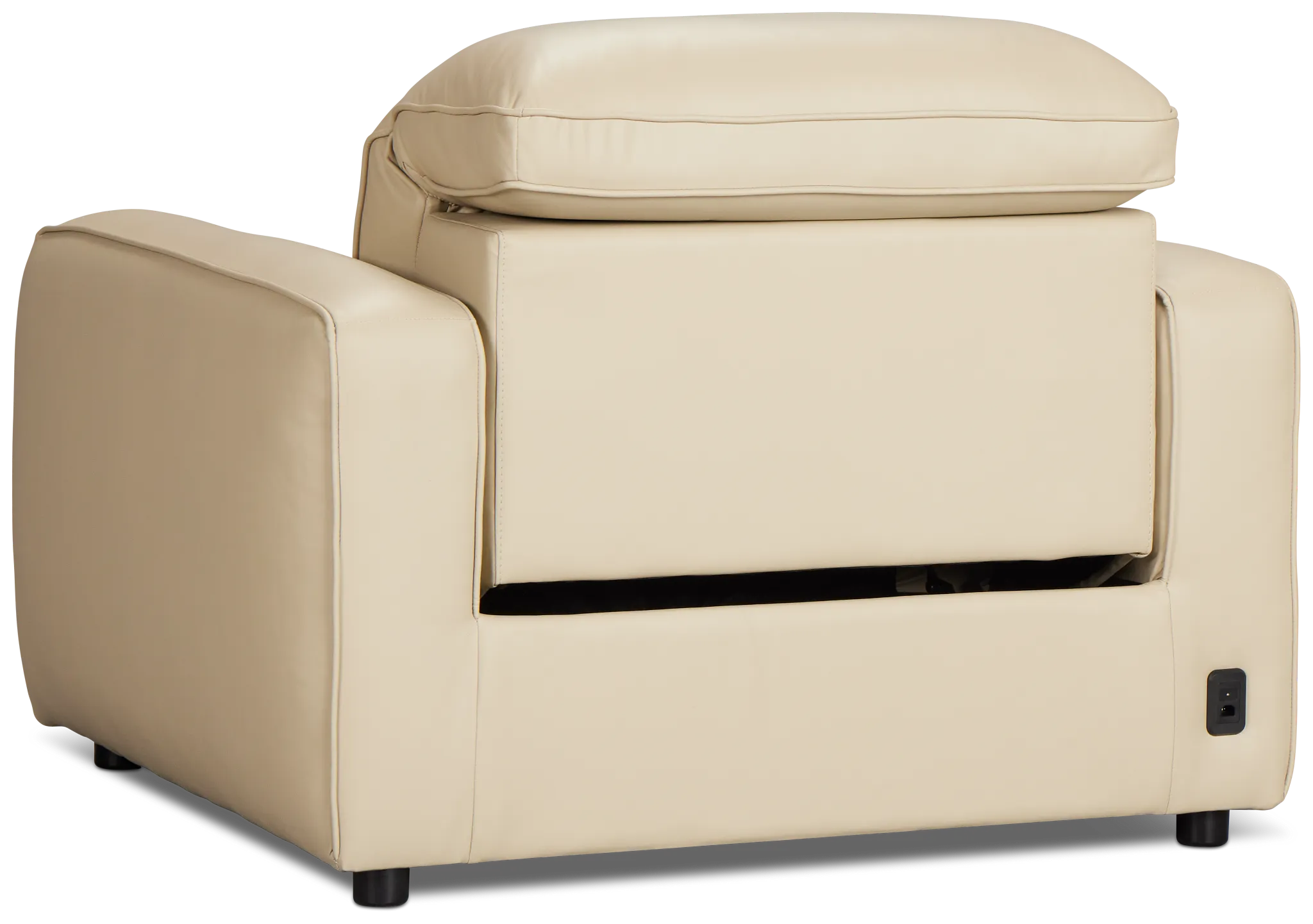 Tidal Beige Lthr/vinyl Power Recliner