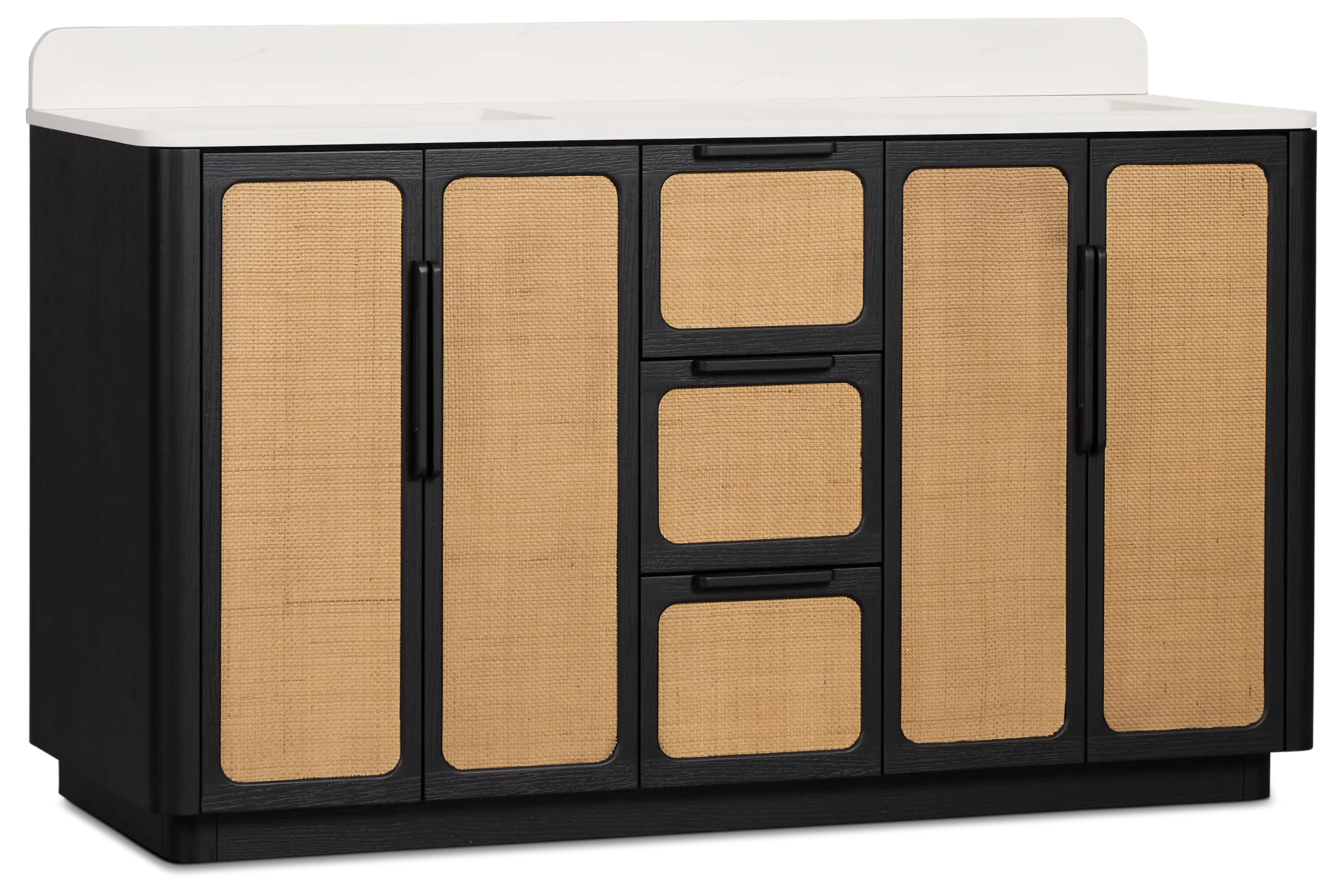 Pacific Two-tone 60" Double Bathroom Vanity