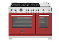Bertazzoni 486 Series Red 48" Dual Fuel Range