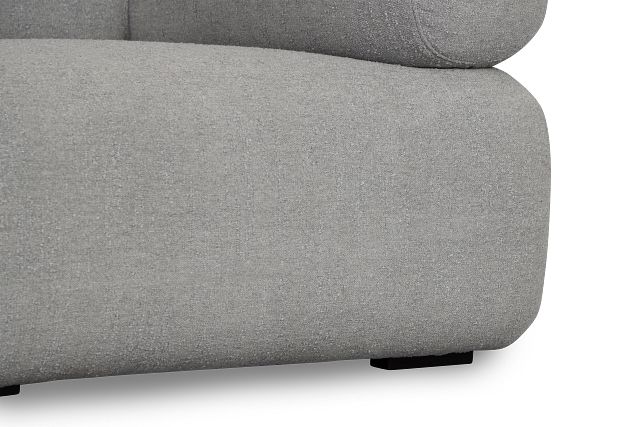 Celeste Light Gray Fabric Right Chair