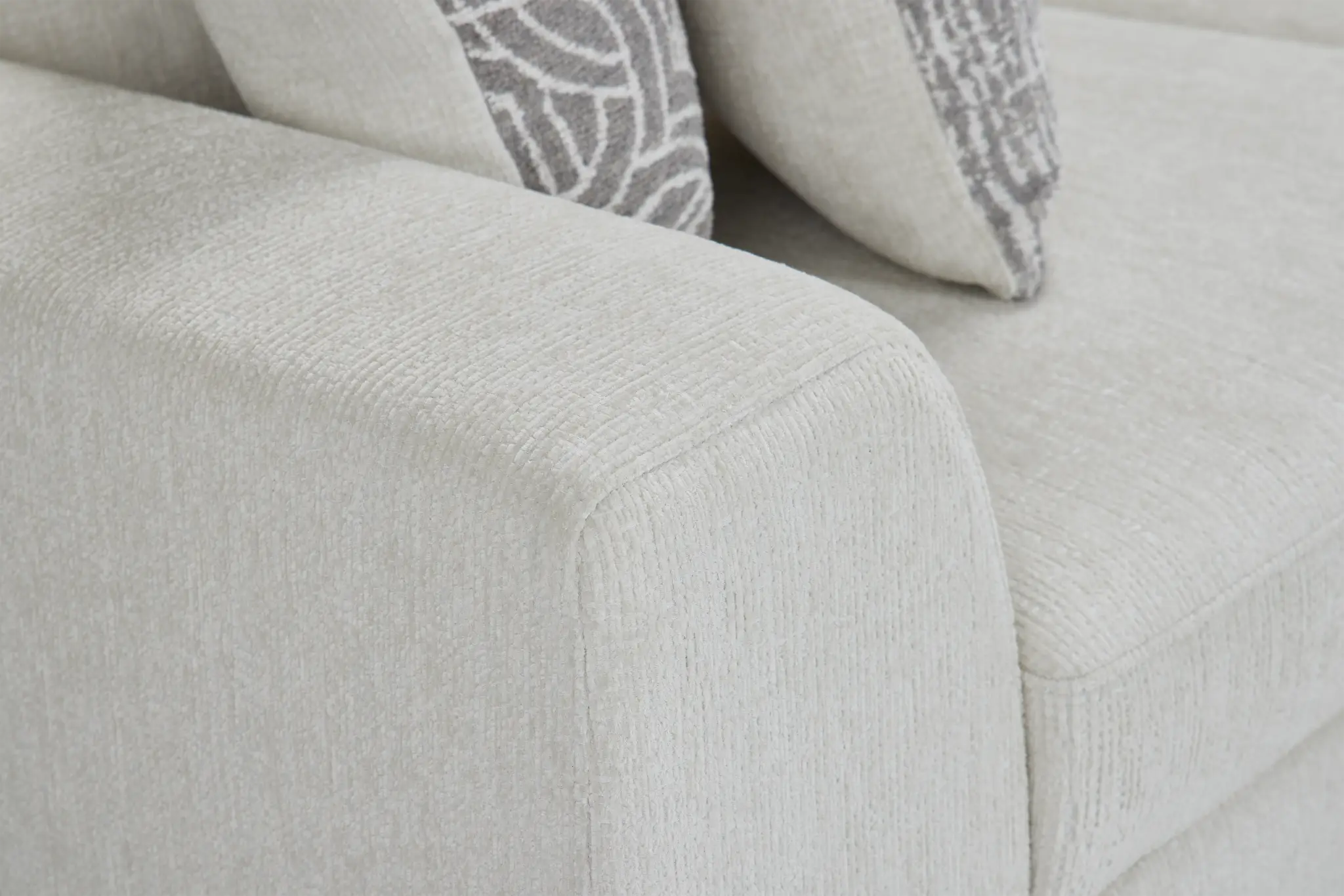 Blakely White Fabric Right Chaise Storage Sectional Blakely White Fabric Right Chaise Storage Sectional