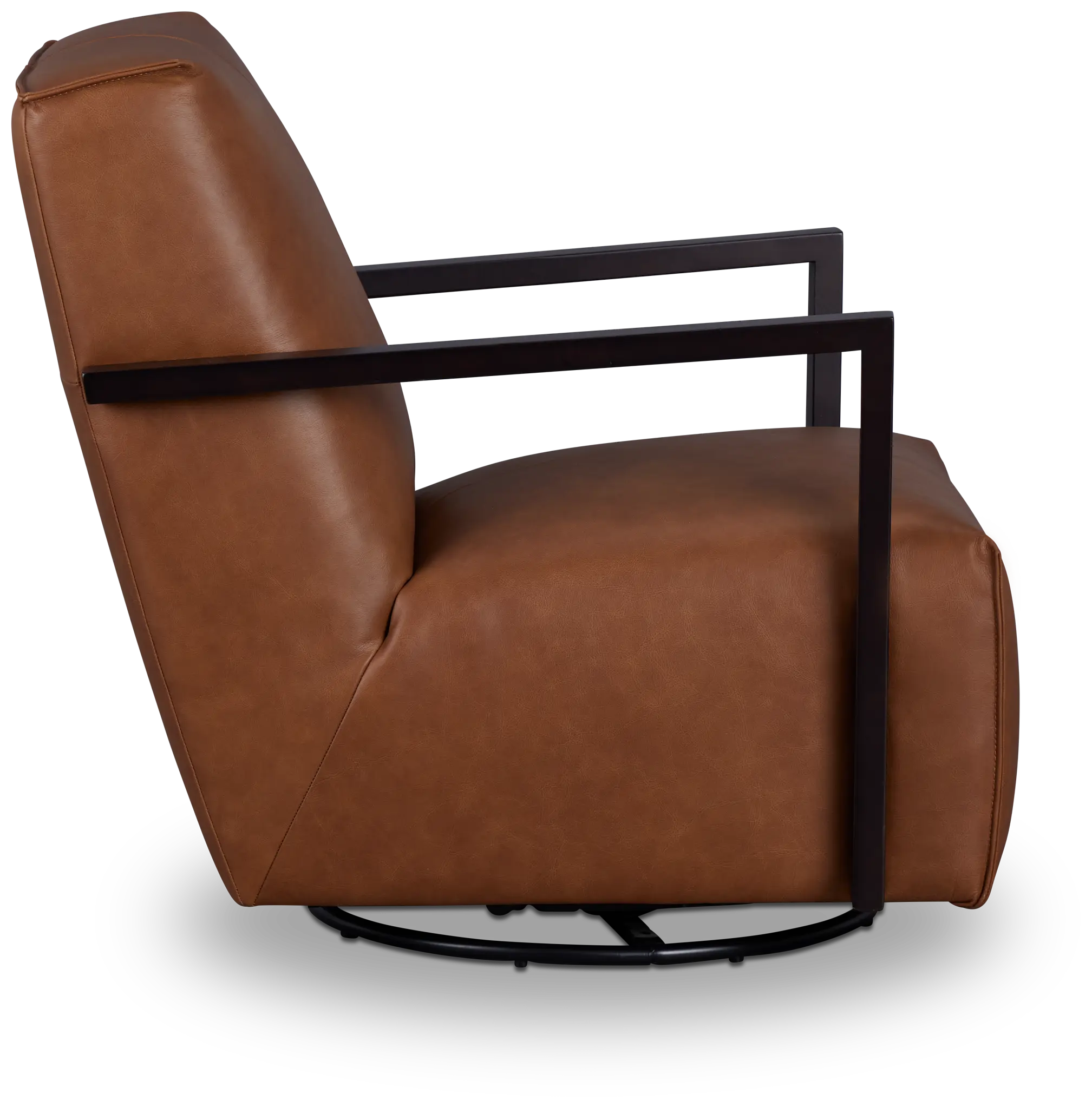 Lucas Dark Brown Leather Swivel Rocker Glider Lucas Dark Brown Leather Swivel Rocker Glider