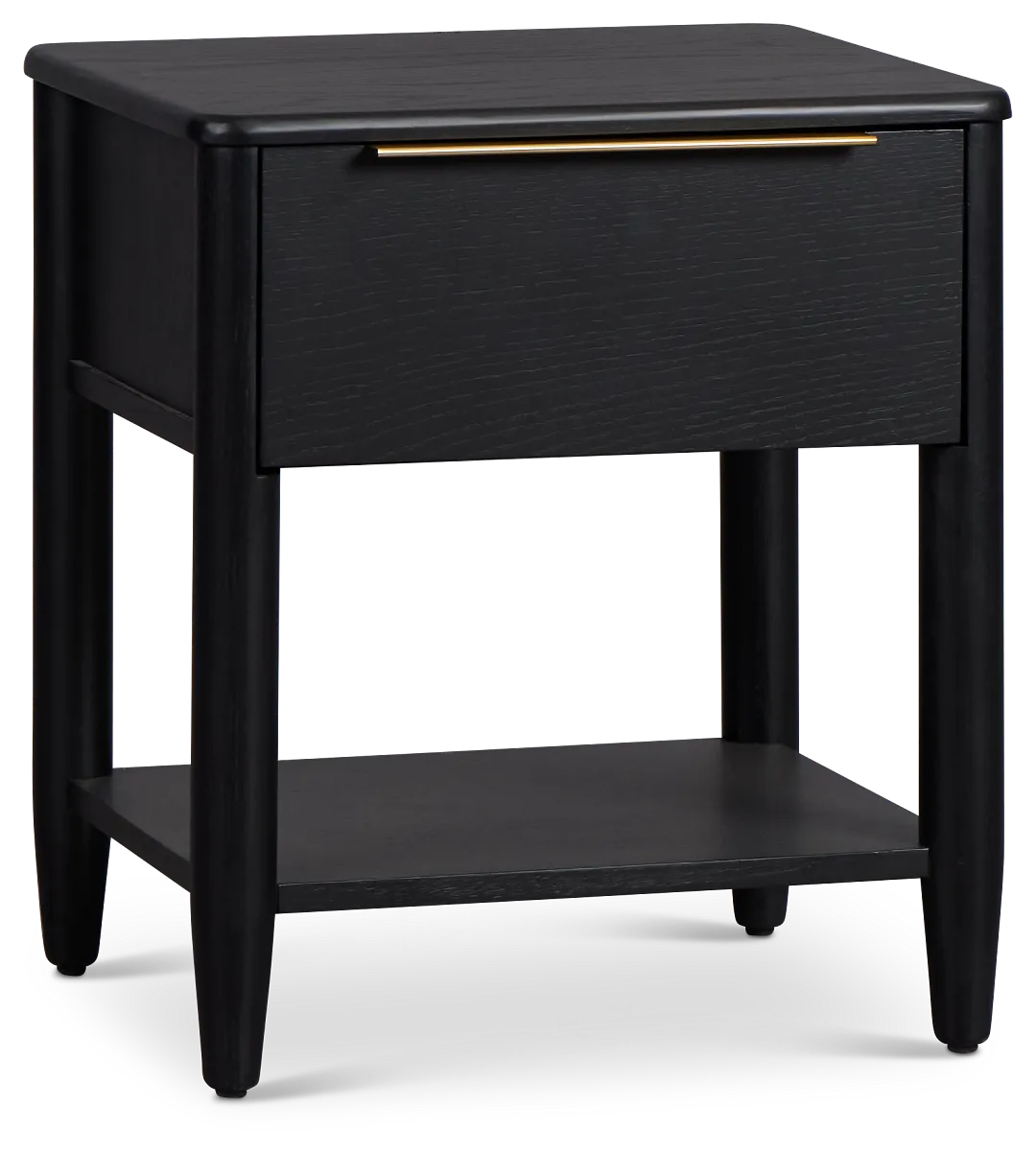 Stockton Black Small Drawer Nightstand