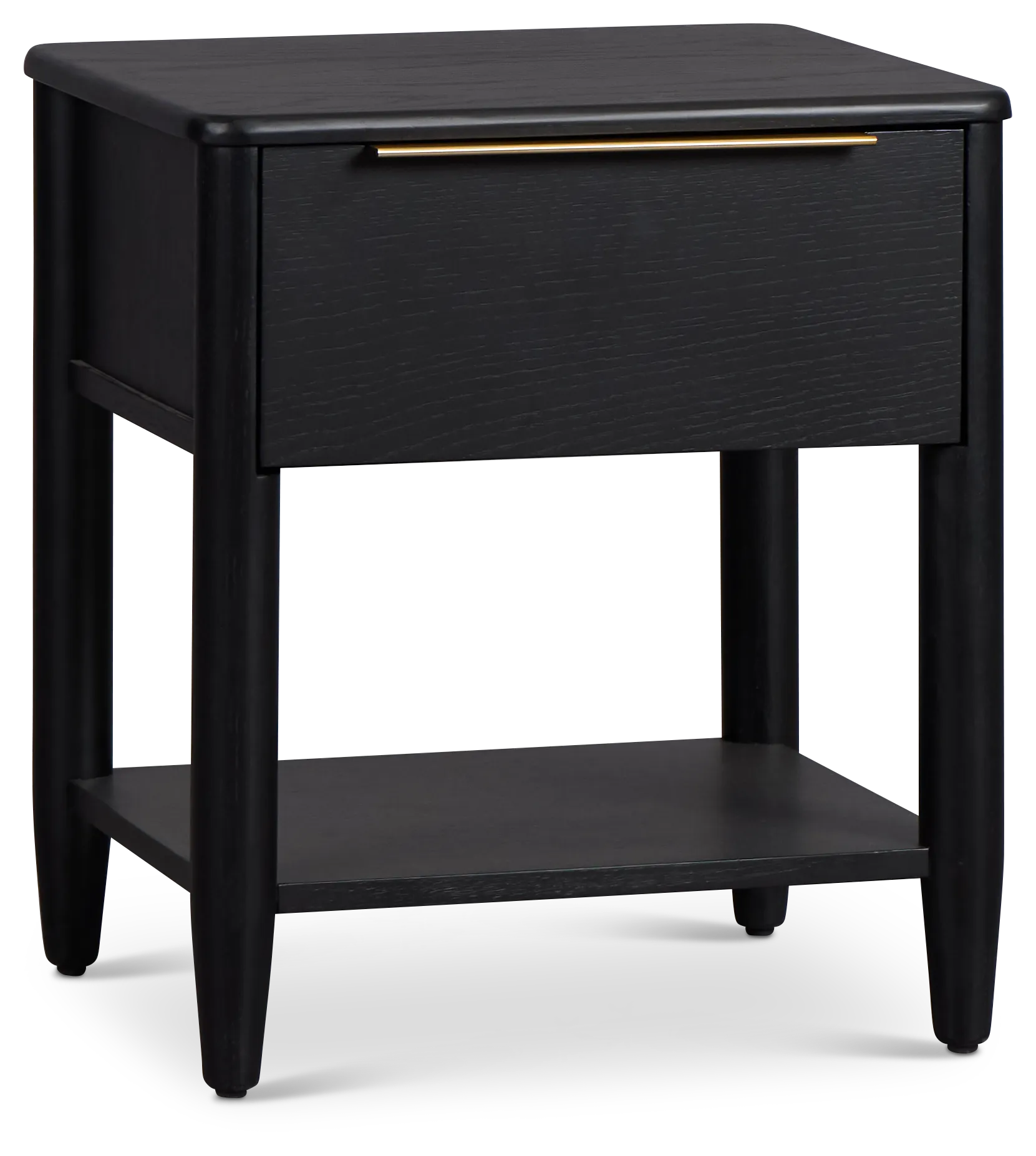 Stockton Black Small Drawer Nightstand