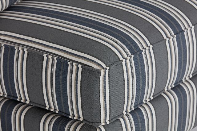 Amuse Blue Stripe Accent Chair