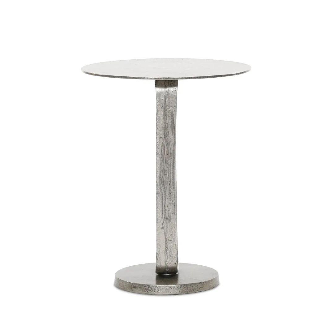 Four Hands Deem Nickel Round End Table