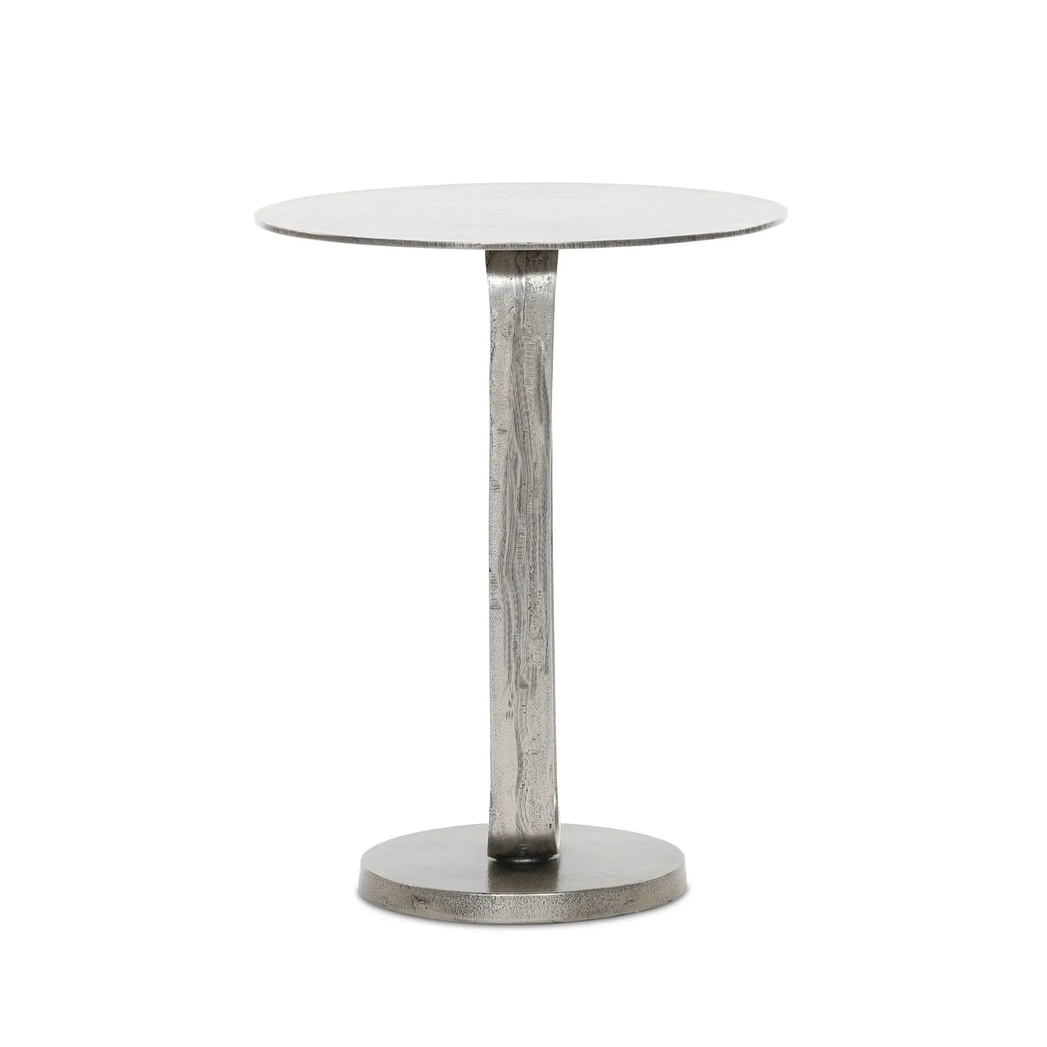 Four Hands Deem Nickel Round End Table Four Hands Deem Nickel Round End Table