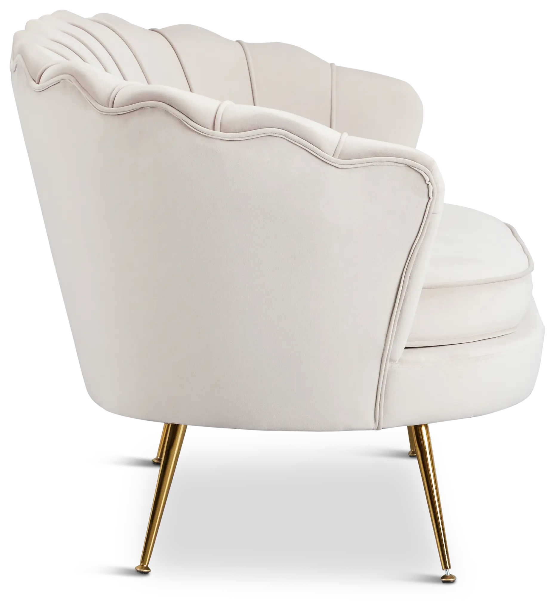 Lily Light Gray Velvet Loveseat Lily Light Gray Velvet Loveseat