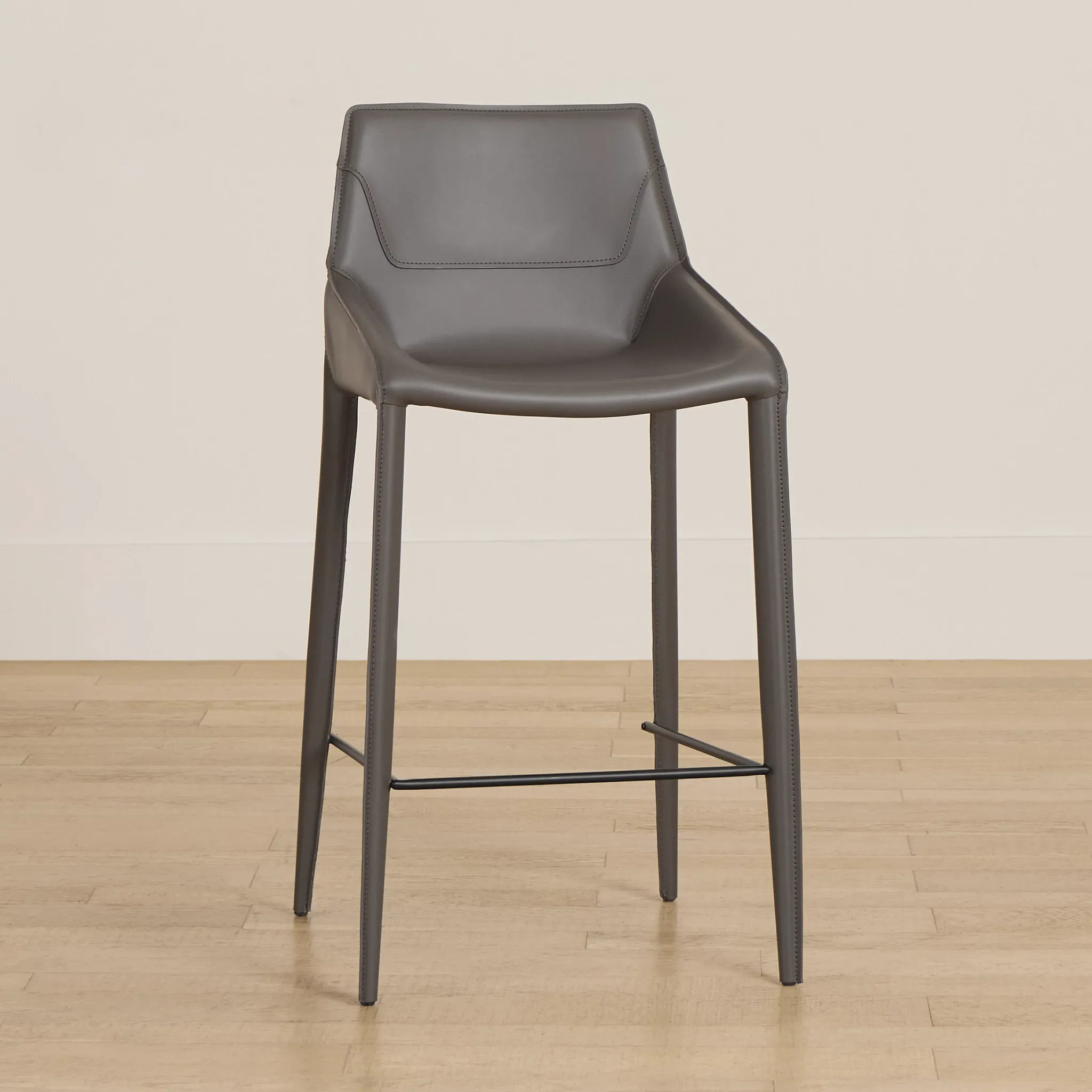Wakefield Gray 27" Upholstered Barstool