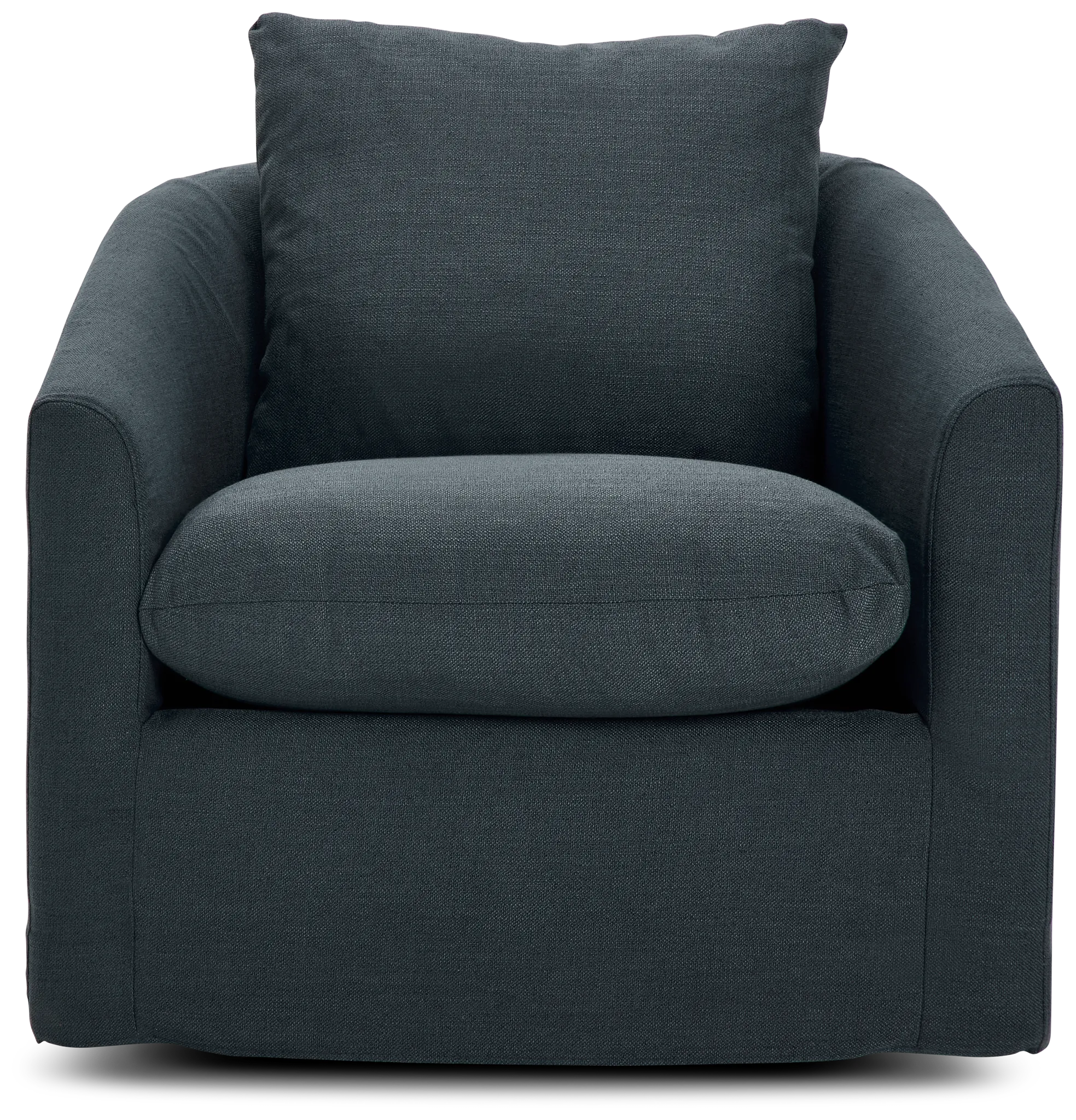 Willow Navy Fabric Swivel Chair