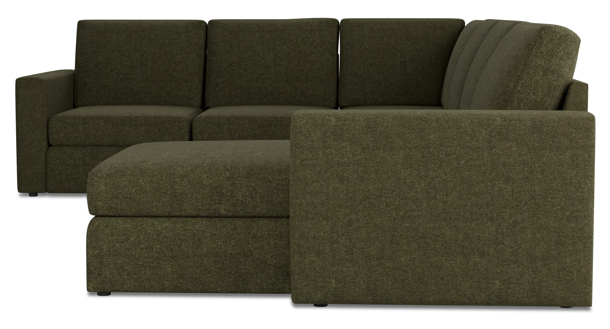 Citymod Green Fabric Medium Right Chaise Sectional Citymod Green Fabric Medium Right Chaise Sectional