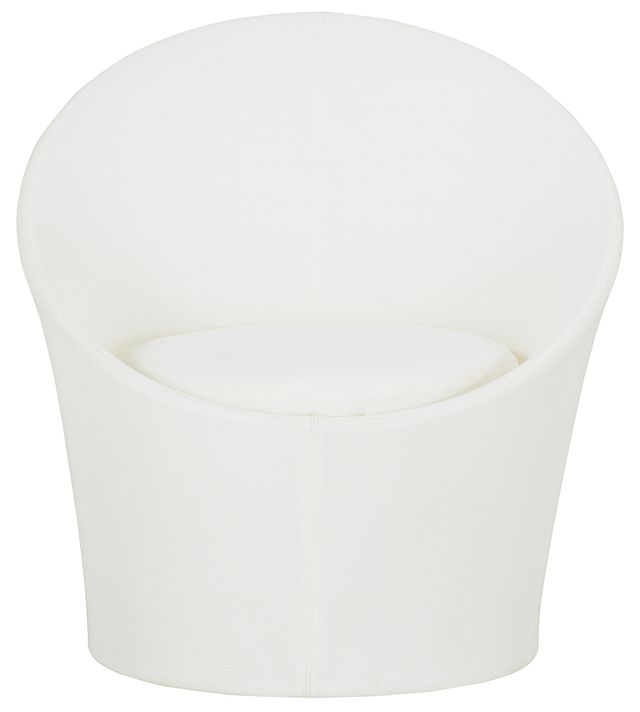 Ibiza White Curved Chair