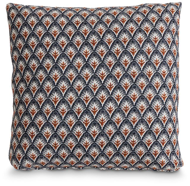 Morgan Orange Fabric 20" Accent Pillow (1)