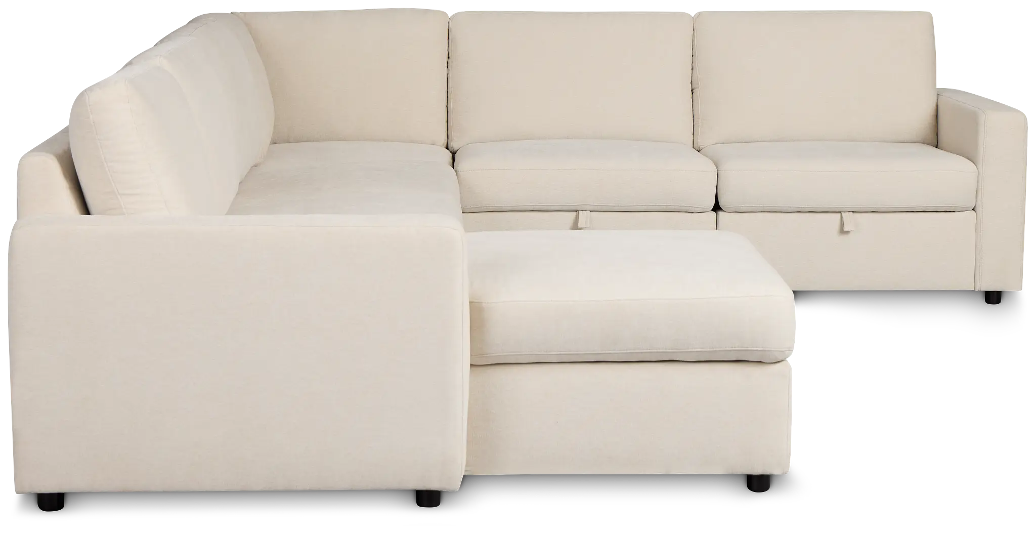 Addie Beige Fabric Medium Left Chaise Storage Sleeper Sectional Addie Beige Fabric Medium Left Chaise Storage Sleeper Sectional