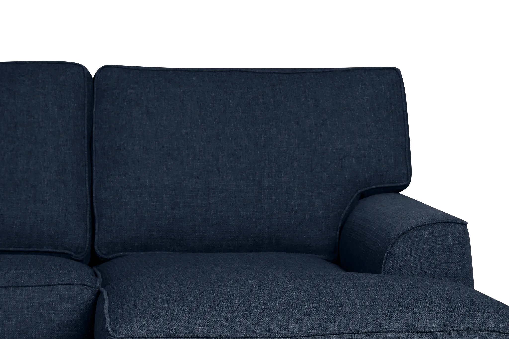 Sinclair Dark Blue Fabric Right Chaise Sectional