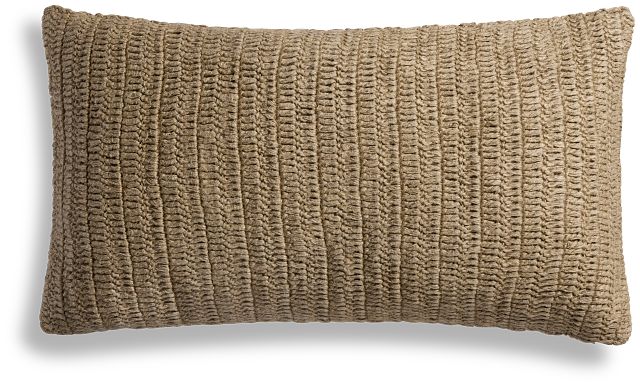 Rinar Beige Lumbar Accent Pillow