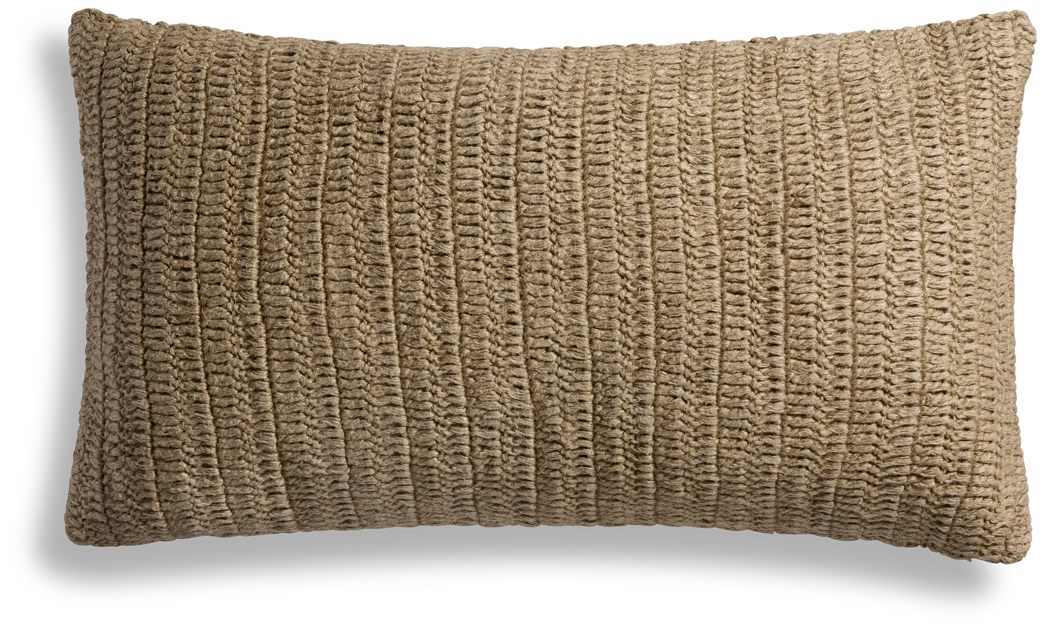 Rinar Beige Lumbar Accent Pillow