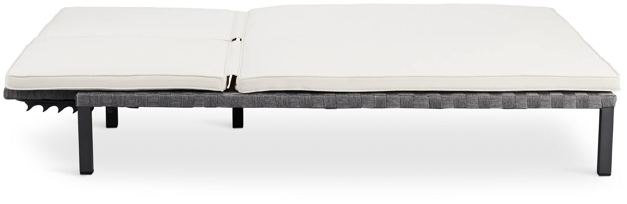 Barbados White Double Cushioned Chaise