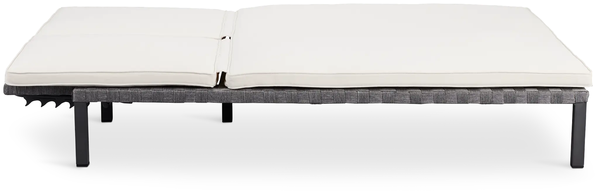 Barbados White Double Cushioned Chaise Barbados White Double Cushioned Chaise