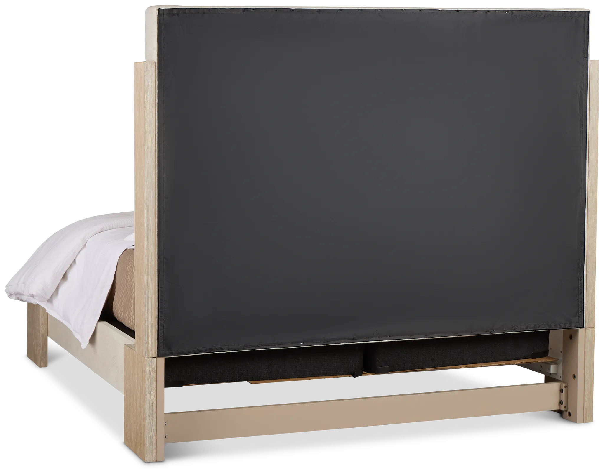 Miramar Light Tone Uph Panel Bed