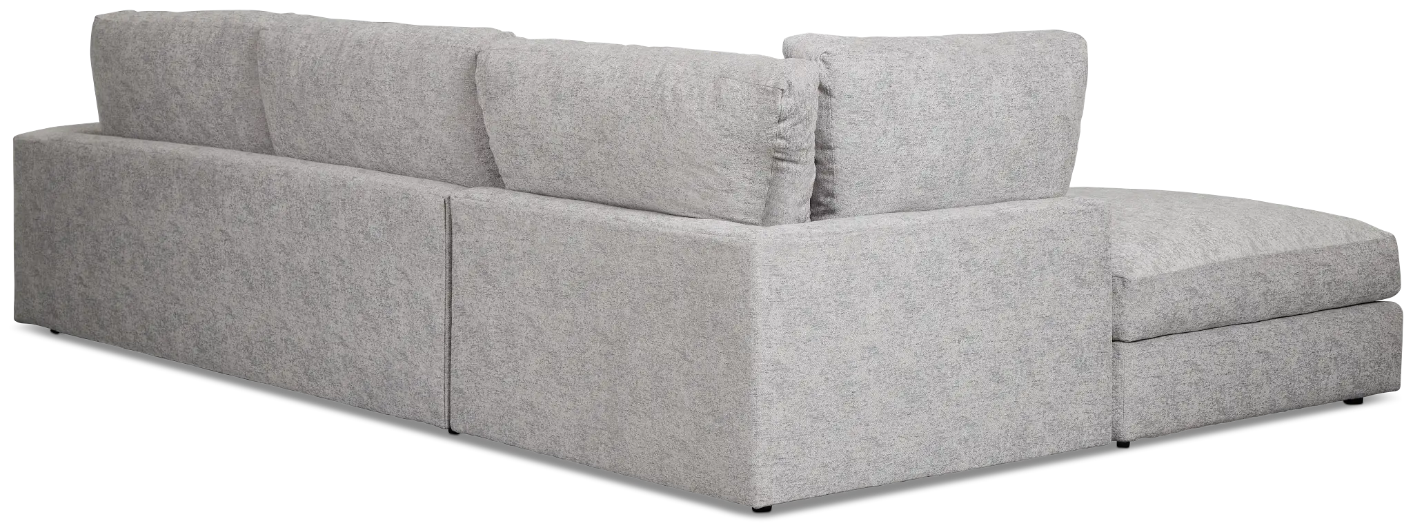 Calista Pewter Fabric Small Left Bumper Sectional Calista Pewter Fabric Small Left Bumper Sectional