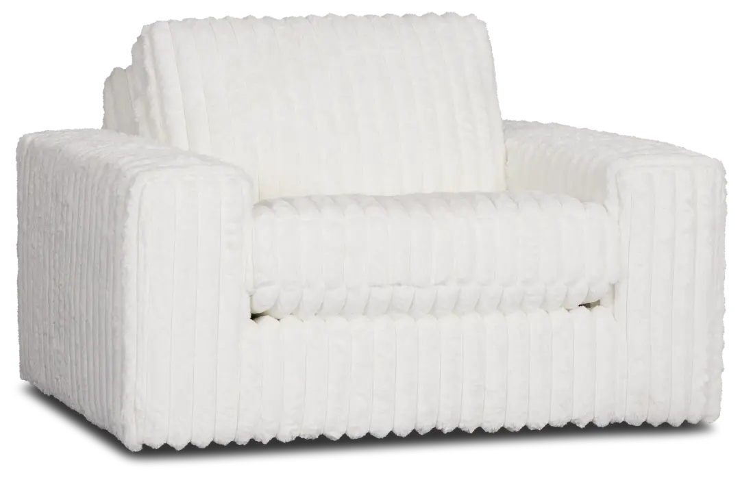 Teddy White Fabric Oversized Chair Teddy White Fabric Oversized Chair
