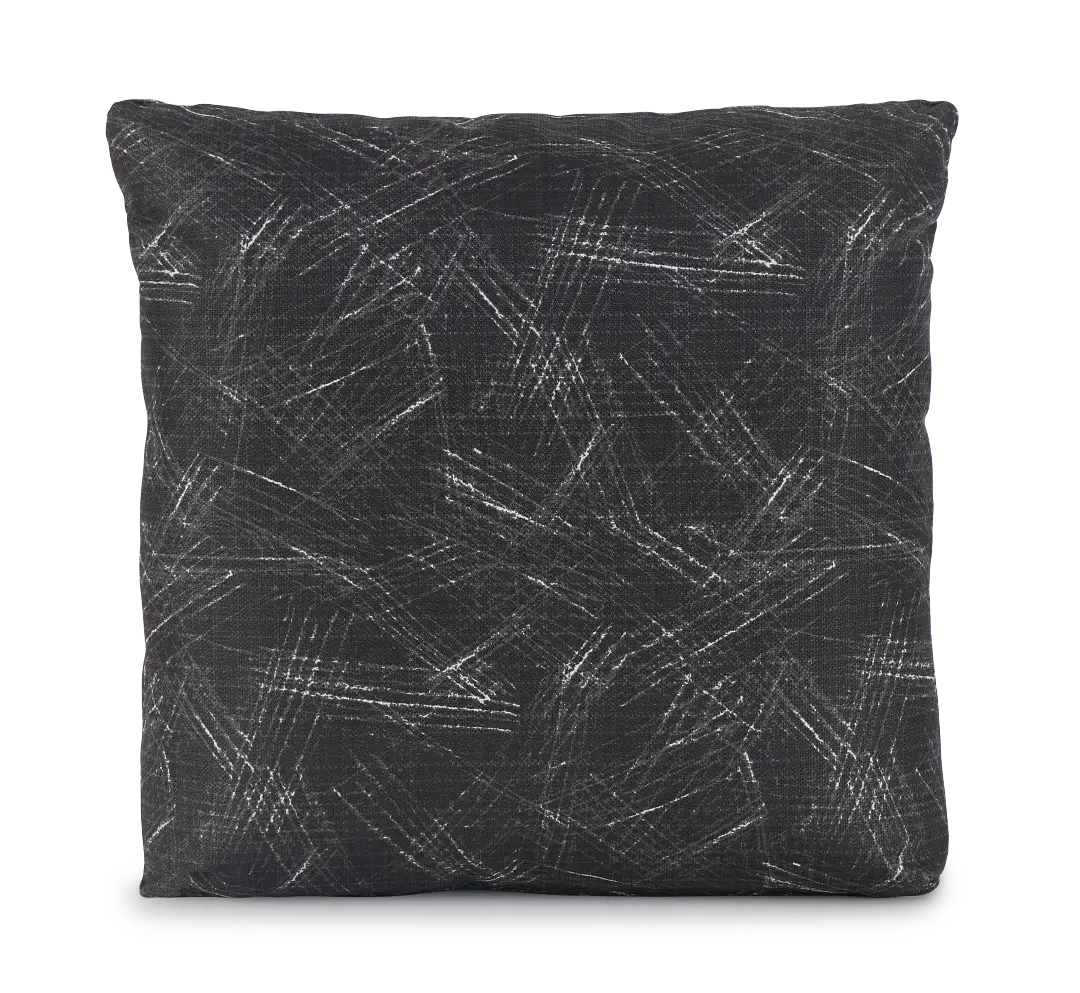 Valletta Black 18" Indoor/outdoor Square Accent Pillow Valletta Black 18" Indoor/outdoor Square Accent Pillow